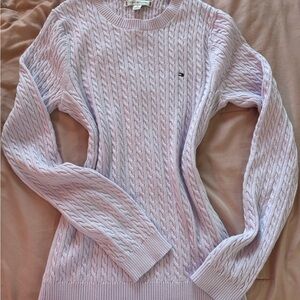 Tommy Hilfiger Light Purple Cable Knit Sweater